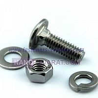 Carriage Bolt with Nut and Washer Carriage Bolt with Nut and Washer